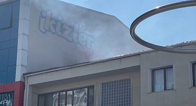 Bolu'da çatı yangını