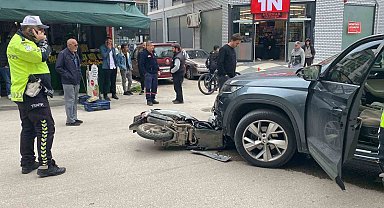 Bolu'da cip ile motosiklet çarpıştı: 1 yaralı