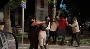 Bolu'da sokak ortasında kavga: Yumruklar havada uçuştu