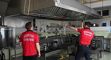 Bozüyük Belediye İtfaiyesi'nden yurtlara yangın denetimi