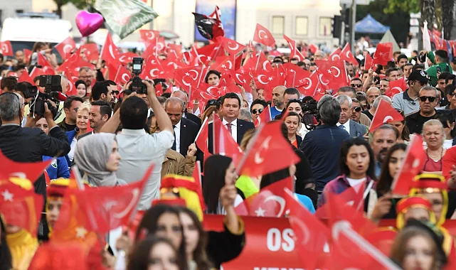Bursa Osmangazi'de omuz omuza 19 Mayıs yürüyüşü