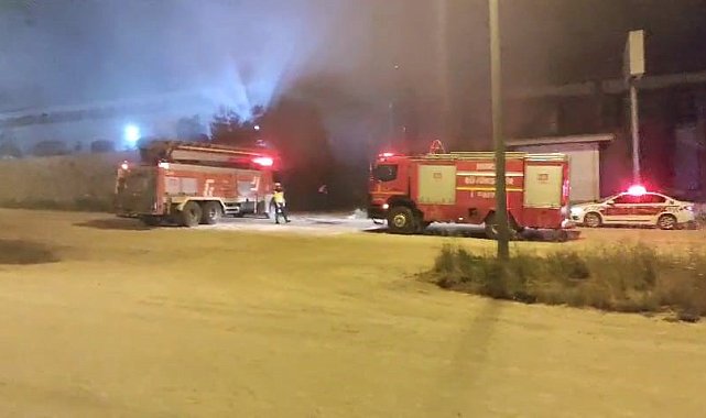 Bursa'da fabrika yangını