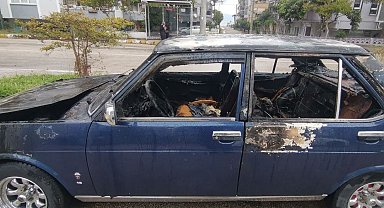 Bursa'da seyir halindeki otomobil alev aldı