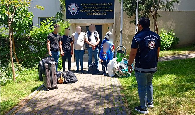 Bursa'da yabancıları kaçak taşıyan organizatör kıskıvrak yakalandı