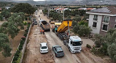 Büyükşehir Milas Menteş yolunu yeniliyor