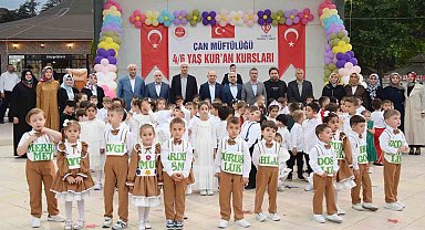 Çan'da 4-6 Yaş Kur'an Kursları Mezuniyet Programı Gerçekleştirildi