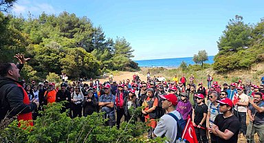 Çanakkale'de 'Zığındere Harp Yolu Şehitlere Saygı Yürüyüşü' gerçekleştirildi