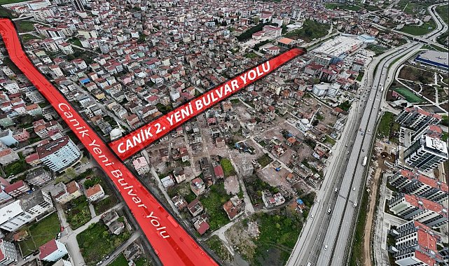 Canik'e 2. Yeni Bulvar Yolu geliyor