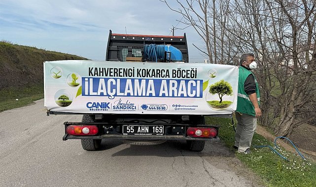Canik'te 30 mahallede bin 487 alan ilaçlandı