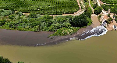 Ceyhan Nehri kirlilikten köpürdü