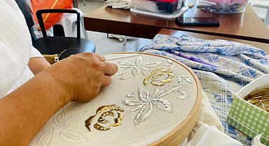 Çiftlik Kadın Yaşam Merkezi'nde geleneksel sanatlar yaşatılıyor