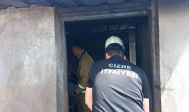 Cizre'de odunlukta çıkan yangın paniğe neden oldu