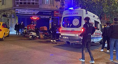 Çorlu'da iki motosiklet birbirine girdi