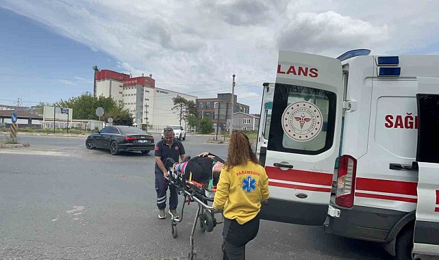Çorlu'da trafik kazası: 2 yaralı
