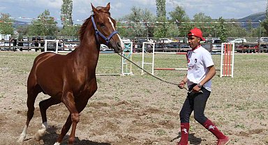 Çorum'da atlar güzellikleriyle yarıştı