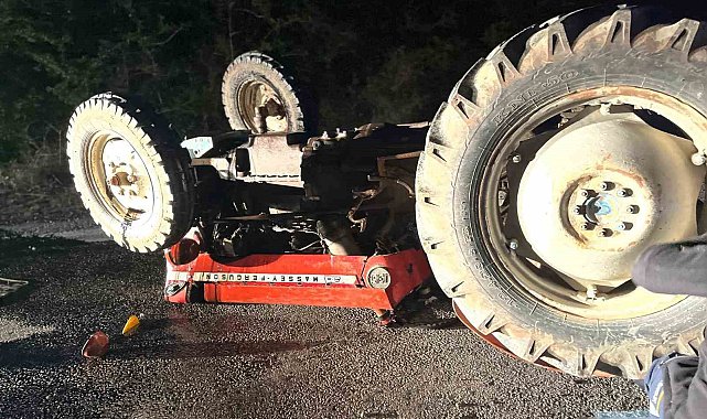 Çorum'da devrilen traktörün altında kalan sürücü hayatını kaybetti