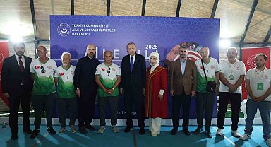 Cumhurbaşkanı Erdoğan Etnospor festivalini ziyaret etti