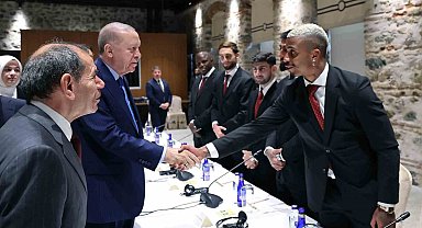 Cumhurbaşkanı Erdoğan, Galatasaray'ı kabul etti