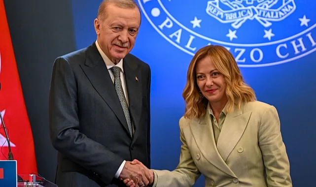 Cumhurbaşkanı Erdoğan, Meloni ile görüştü