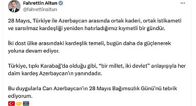 Cumhurbaşkanlığı İletişim Başkanı Altun: "Türkiye her zaman, her daim kardeş Azerbaycan'ın yanındadır"