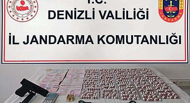 Denizli'de 3 zehri taciri binlerce uyuşturucu hapla yakalandı