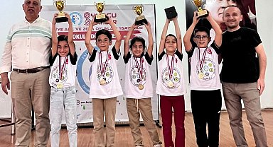 Denizli'nin çocuklar Türkiye Zeka Oyunlarına damga vurdu