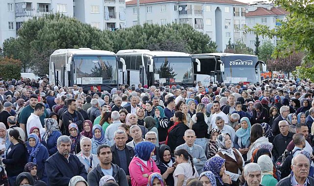 Denizli'nin ilk hac kafilesi dualarla kutsal topraklara uğurlandı