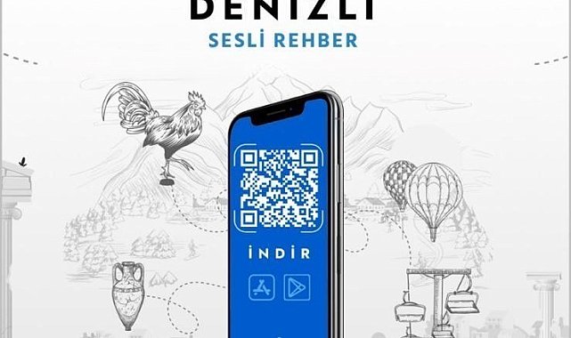 Denizli'nin sesli rehber uygulaması kullanıma açıldı