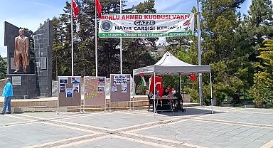 Develi'de Gazze için hayır panayırı düzenlendi