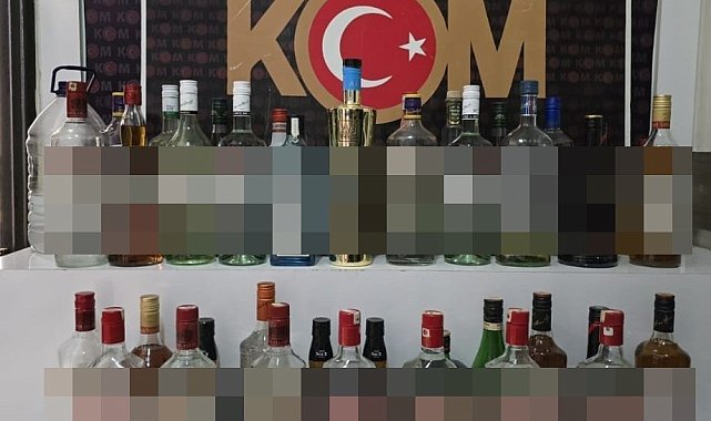 Didim'de kaçak içki operasyonu