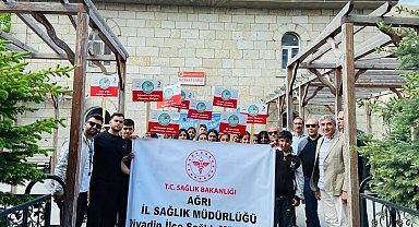 Diyadin'de "sağlık için hareket et" yürüyüşü düzenlendi