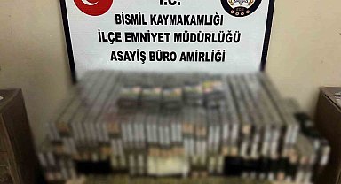 Diyarbakır'da 360 paket bandrolsuz tütün mamülleri ve 400 adet tabanca fişeği ele geçirildi