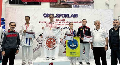 Doğa Açıkgöz, karate şampiyonasında Türkiye 3'üncüsü oldu