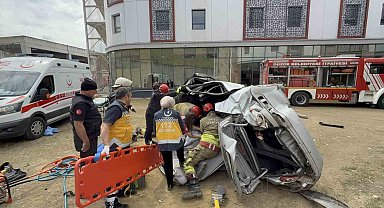 Düzce'de feci kaza 2 yaralı