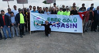 Eber Gölü için yürüdüler