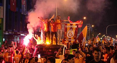 Edirne'de Galatasaray'ın şampiyonluğu coşkuyla kutlandı