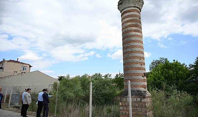 Edirne'de sadece yıkık minaresi kalan Zincirlikuyu Camii için ihya çalışmaları başladı
