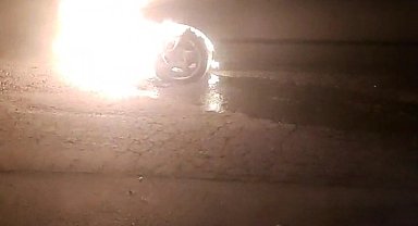 Elazığ'da araç yangını