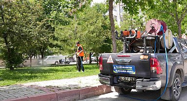 Elazığ'da ilaçlama çalışmaları sürüyor