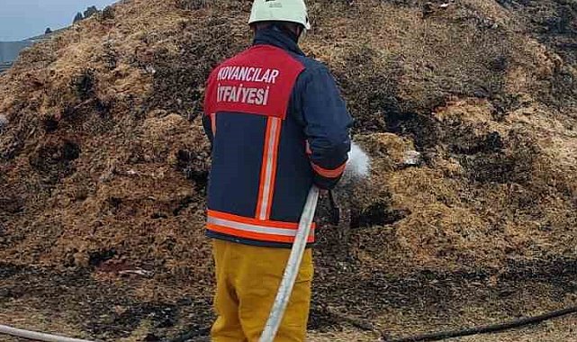 Elazığ'da samanlıkta korkutan yangın