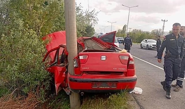 Elazığ'da trafik kazası: 2 yaralı