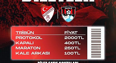 Elazığspor - Vanspor FK rövanş maçı biletleri satışta