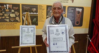 Emekli valinin müzeye bağışladığı, babasına ait 105 yıllık diploma ilgi odağı oldu