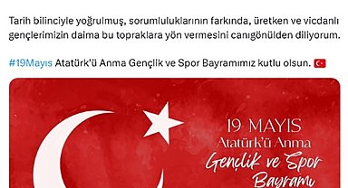 Emine Erdoğan, 19 Mayıs Atatürk'ü Anma Gençlik ve Spor Bayramı'nı kutladı