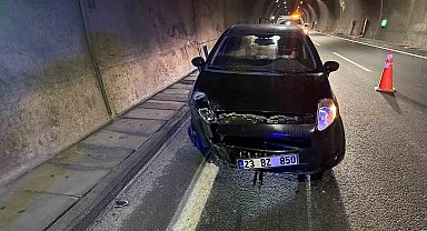 Erkenek tünelinde trafik kazası: 1 yaralı