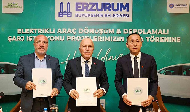 Erzurum'a dev yatırım: "Elektrikli araç dönüşümü ve enerji depolamalı şarj istasyonları kurulacak"