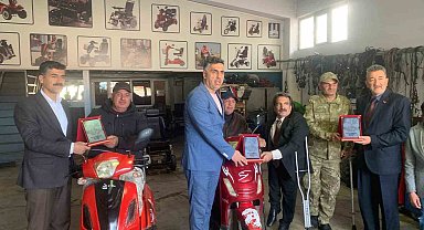Erzurum'daki engelli araçları atölyesine anlamlı destek