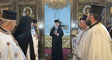 Fener Rum Patriği Bartholomeos, Gökçeada'da ayine katıldı