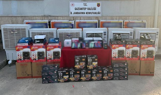 Gaziantep'te 1 milyon TL değerinde kaçak malzeme ele geçirildi