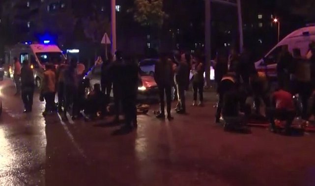 Gaziantep'te karşıya geçmeye çalışan 2 kişiye otomobil çarptı